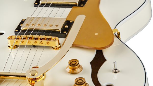 Dean Guitars Unveils Colt Bigsby with Piezo in Vintage White