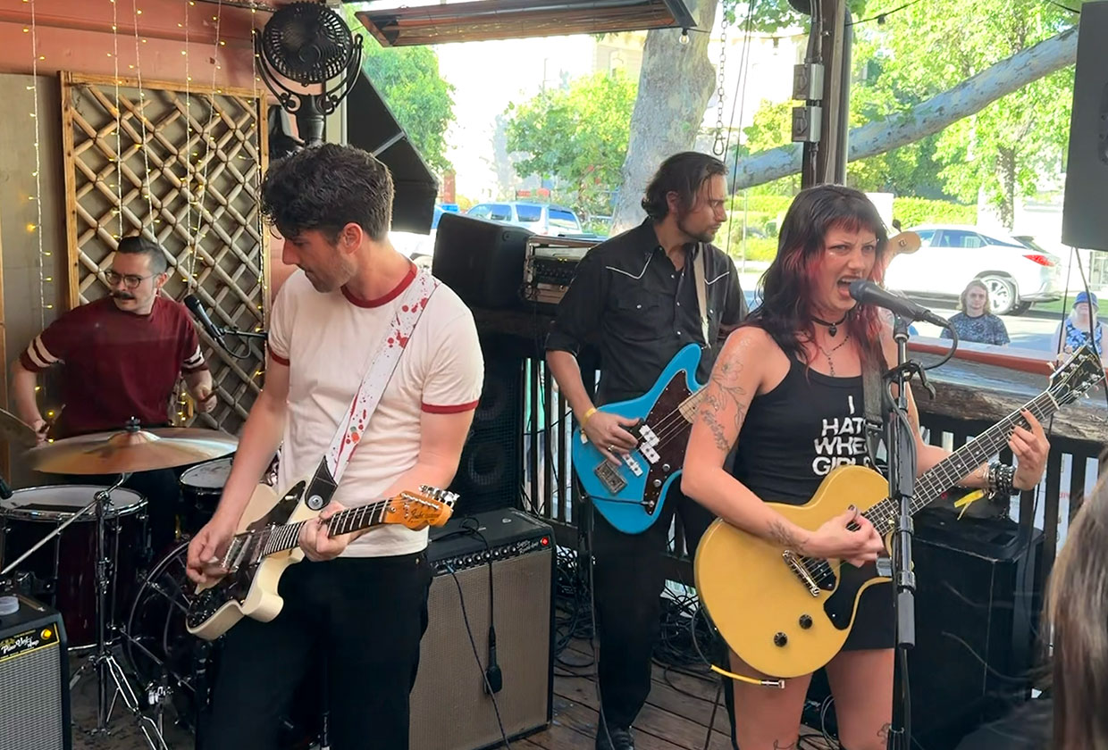 Bloodsugar performing at Davis Music Festival.