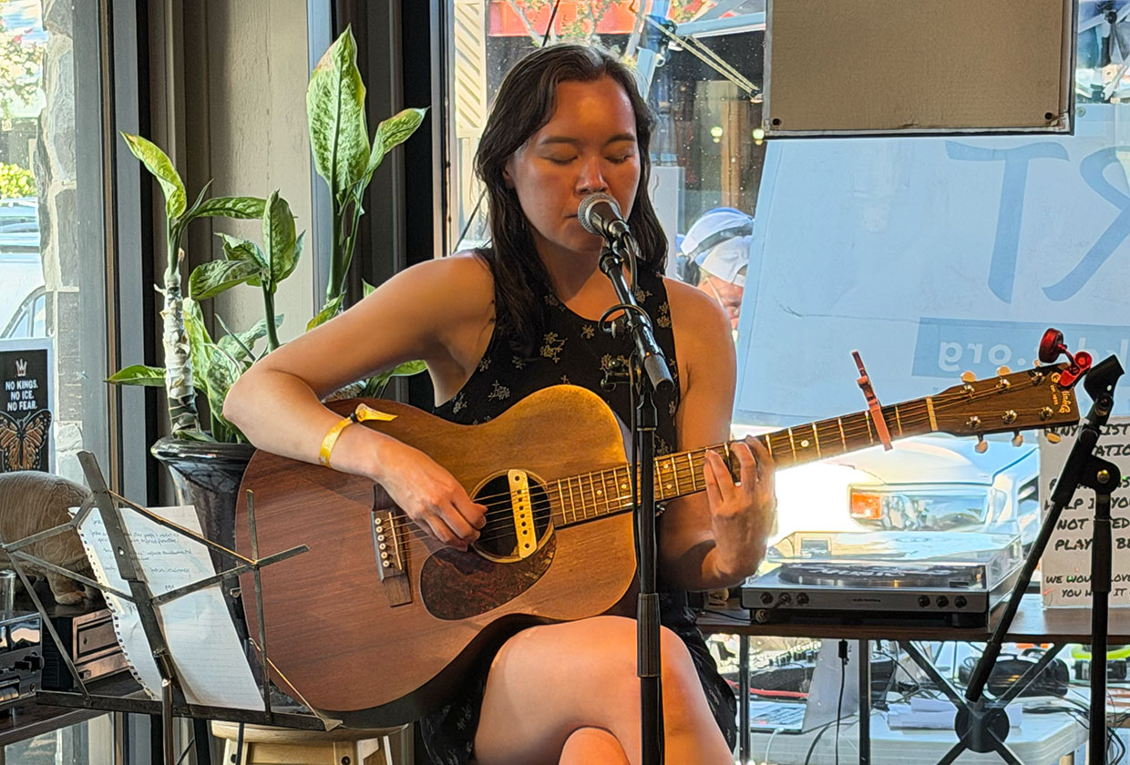 MAITA performing at Davis Music Festival.
