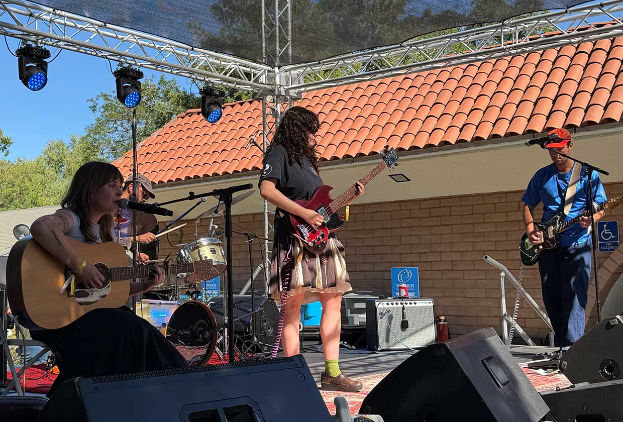 Not Yet, Old Dog performing at Davis Music Festival.
