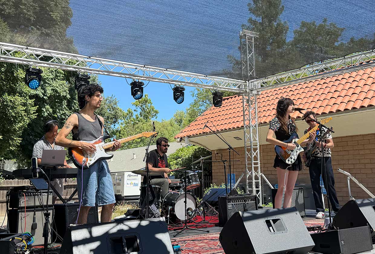 Rosemother performing at Davis Music Festival.