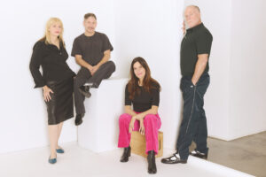 Imperial Teen, the San Francisco band of Roddy Bottum, Will Schwartz, Jone Stebbins, and Lynn Truell, ahead of their album All Over You