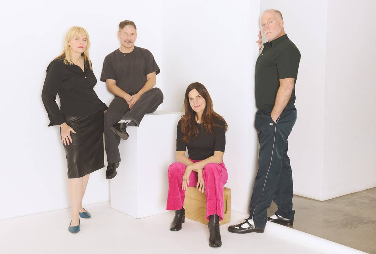 Imperial Teen, the San Francisco band of Roddy Bottum, Will Schwartz, Jone Stebbins, and Lynn Truell, ahead of their album All Over You